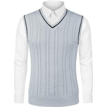 Lands' End School Uniform Men's Cotton Modal Sweater Vest - X