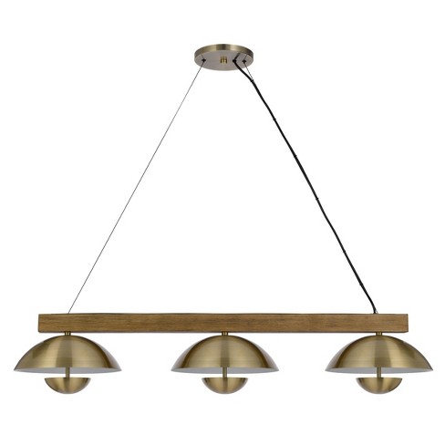 Wood and deals metal lighting