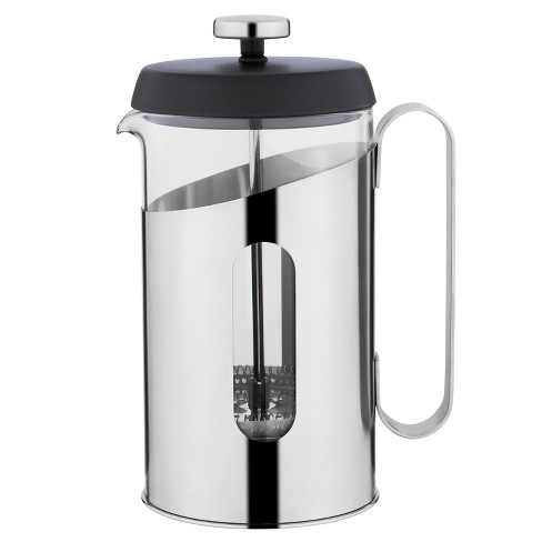 Mr. Coffee Daily Brew Coffee Press, Silver/Clear, 1.2 QT