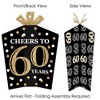 Big Dot of Happiness Adult 60th Birthday - Gold - Table Decorations - Birthday Party Fold and Flare Centerpieces - 10 Count - 2 of 4