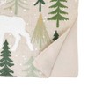 Saro Lifestyle Christmas Trees And Deer Table Runner, 16"x70", Natural - 2 of 3