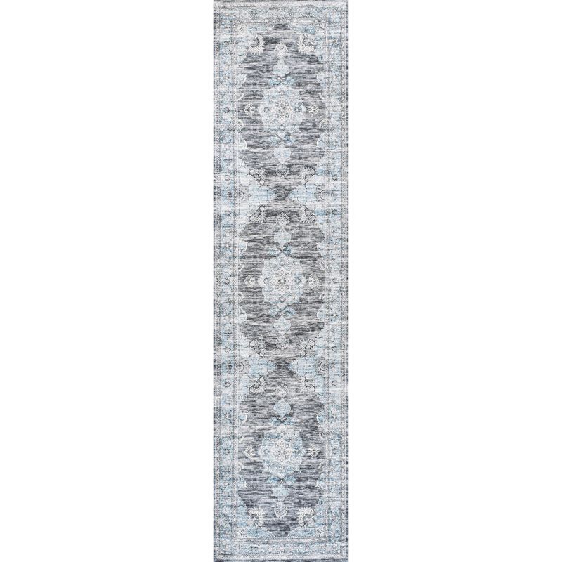 Bausch Bohemian Distressed Chenille Machine-Washable Area Rug -JONATHAN Y, 3 of 12