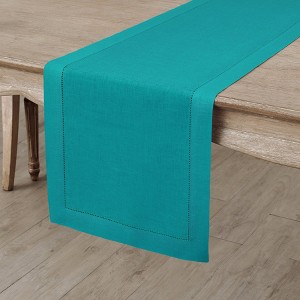 Solino Home Linen Classic Hemstitch Table Runner - 1 of 4