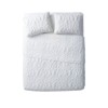 FIONECA Embossed Floral Bedding Set Soft Skin Friendly Standard Size Duvet Cover Pillowcases with Calm Elegance - 4 of 4