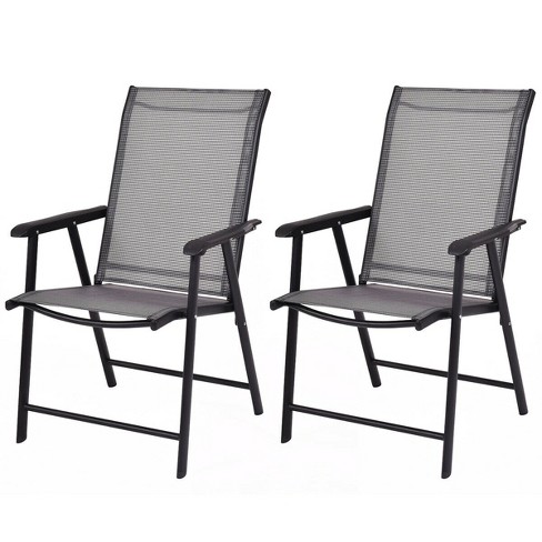 Outdoor folding chair online with footrest