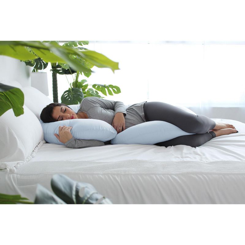 PharMeDoc Pregnancy Pillows C-Shape Full Body Maternity Pillow, Jersey Cover, 5 of 10