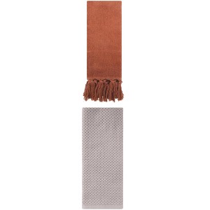 REGALWOVEN 2 Packs Cotton Soft Absorbent Tassels and Waffle Hand Towel - 1 of 4