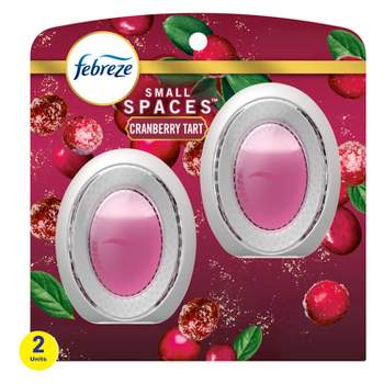 Febreze Small Spaces Holiday Air Freshener - Cranberry Tart Scent - 0.25 fl oz/2pk