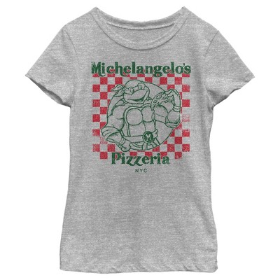 Ladies Michelangelo's Pizzeria Teenage Mutant Ninja Turtles Shirt Junior/Ladies Medium T-shirts