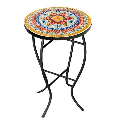 Mosaic Accent Outdoor Side Table, Pier 1 Outdoor Side Tables