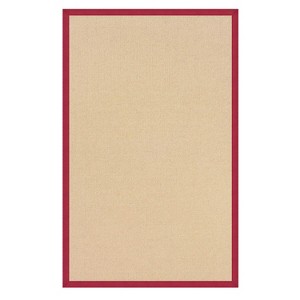 HomeStock Athena Natural & Red 2.6x12, Transitional, Machine Tufted and Hand Finished - 1 of 4