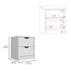 TIRAMISUBEST Black Nightstand with Cam Lock System, Tool-Free Assembly Storage - 3 of 4