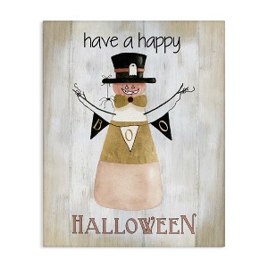 Stupell Industries Halloween Candy Corn Canvas Art - 1 of 4