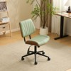 Karl Home | PU Trapezoid Curved Back Swivel Office Chair - 4 of 4