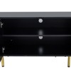 Syemin TV Stands and Consoles Modern Warm Black TV Cabinet for 80 Inch TV Stands for Living Room Bedroom, Black, 70.86"*15.75"*23.62" - 4 of 4