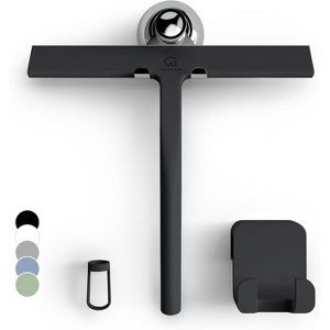 Shower Squeegee for Glass Doors, 11 Inch Silicone Window and Bathroom Cleaning Squeegee with Modern Design - 1 of 4