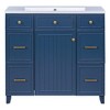 36" Bathroom Vanity Cabinet with Sink Top Combo Set - 4 of 4