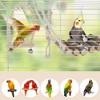 Unique Bargains Bird Toys Coconut Hideaway with Ladder Swing - 3 of 4