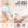 VEVOR Hair Steamer, 2-in-1 Professional Hair & Facial Steamer with Detachable Bonnet Hood, Nano Ionic & UV Ozone Face Steamer, 360° Rotatable Sprayer - 3 of 4