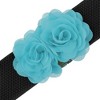 INSPIRE CHIC Women's Elastic Wide Double-Flower Stretch Corset Waist Belt 1 Pc - 2 of 4