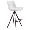 Zuo Aki Barstool (Set of 2) White & Walnut - 4 of 4