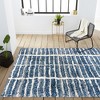 Susa Ogee Moroccan Trellis Shag Area Rug - JONATHAN Y - 3 of 4