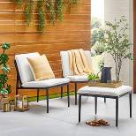 Cushioned Black Metal Outdoor Furniture Collection - Hearth & Hand™ with Magnolia