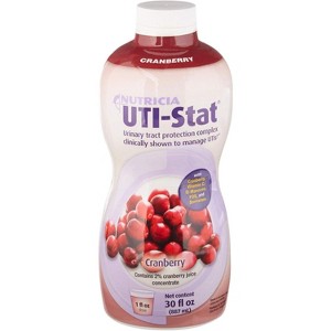 Nutricia UTI-Stat Liquid Cranberry 30 Oz  Urinary Tract Health Supplement with D-Mannose & Cranberry Extract, Case of 4 - 1 of 4