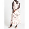 ELOQUII Women's Plus Size Polka Dot Shirred Maxi Dress - image 3 of 4