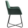 vidaXL Dining Chairs 2 pcs Green Velvet - 4 of 4