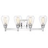 Chloe Lighting Hudson Transitional 4 Light Chrome Bath Vanity Fixture 29" Wide - 2 of 4