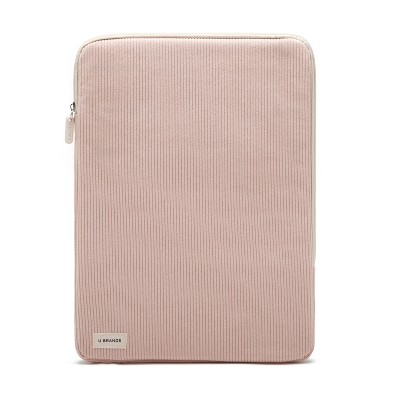 U Brands 15" x 10.5" Corduroy Laptop Pouch Dusty Rose