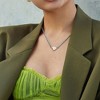 EVERLY JEWELRY  |   12 7/8 CT TGW Blue Topaz - London Created White Sapphire Necklace With Chain Silver Length (inches): 17 - 4 of 4