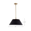 Nuvo Lighting Dover 3 - Light Pendant in  Black/Vintage Brass - 4 of 4