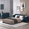 Festivo 3pc Modern Elegance 2 Drawer Nightstands and 3 Drawer Dresser Set Navy - 2 of 4
