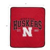 NCAA Nebraska Cornhuskers Vintage Arch Block Flannel Fleece Blanket - 3 of 3