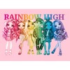 Girl's Rainbow High Colorful Group Shot T-Shirt - 2 of 4