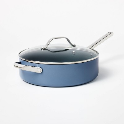 Wholesale Gibson Saute Pan W/ Lid- 5qt- Blue YALE BLUE