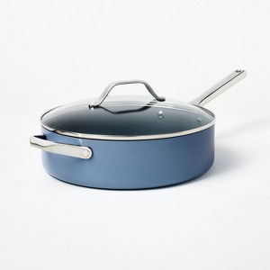 5qt Nonstick Ceramic Coated Aluminum  Saute Pan - Figmint™ - 1 of 4