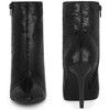 BLISSFUL STEP Women's Stiletto Heel Pointed Toe Party Sequin Dressy Ankle Boots - 2 of 4