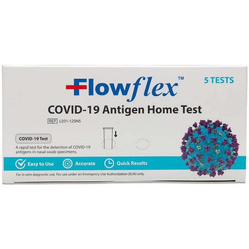 FlowFlex Covid-19 Antigen Home Test - 5ct, 3 of 7