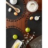 DII Tassel Embellished Placemat Set 6 Piece, Black Tassel, 15" Dia - 2 of 4