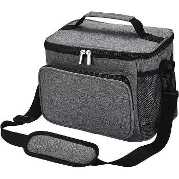 Outlery Insulated Lunch Bag with Adjustable Shoulder Strap, Gray