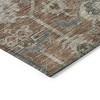 Brown Gray And Charcoal Oriental Washable Indoor Outdoor Area Rug - 4 of 4