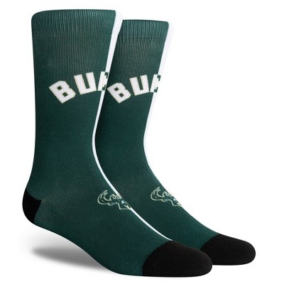 NBA Milwaukee Bucks Split Crew Socks - L