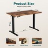 CAVINASvElectric Standing Desk,Height Adjustable Computer Desk with LED Display & 3 Memory Presets,28.7-48 Inch Range,176LB Capacity - 4 of 4