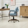 Computer Chair Office Chair Adjustable Swivel Chair Fabric Seat Home Study Chair - 3 of 4