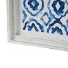 SEVOBAL Wall Art Set of 2 Blue White Hanging Sculptures Modern Abstract Decor for Living Room or Office, Multicolored, 25.6"*3.9"*14.2" - 4 of 4