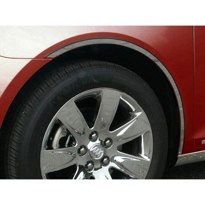 QAA is Compatible with 2010-2016 Buick Lacrosse 4 Piece Stainless Wheel Well Accent Trim, Full Length WQ50521