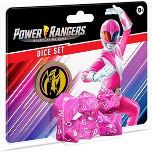 Power Rangers Roleplaying Game Pink Dice Set, Official RPG Accessories - 1 of 4